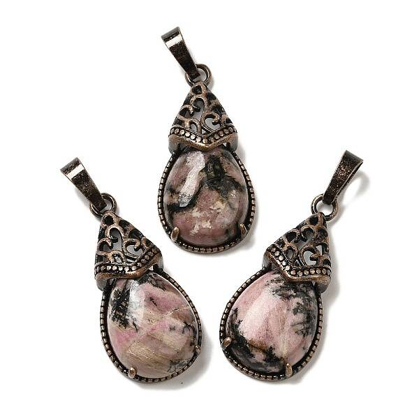 Natural Rhodonite Pendants