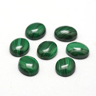 Oval Natural Malachite Cabochons