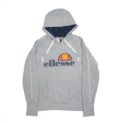 ELLESSE Hoodie Grey Pullover Womens S
