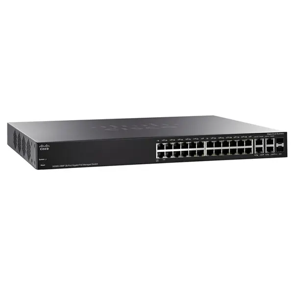 SG300-28MP-K9-NA Cisco SM 300 PoE RJ45 28x Port 2x combo SFP Switch