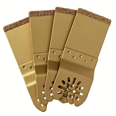 Diamond Oscillating Saw Blades Set, Universal Carbide Blades for Tile Grout, Mortar, Concrete, Masonry, Removal, Grinding, Cu...