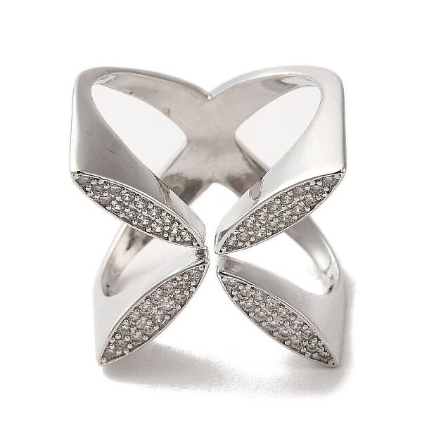 Brass Micro Pave Cubic Zirconia Rings
