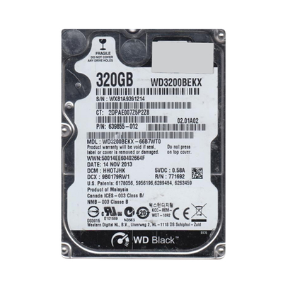 639855-002 HP 320GB 7200RPM SATA 3Gb/s 16MB Cache 2.5-inch Hard Drive