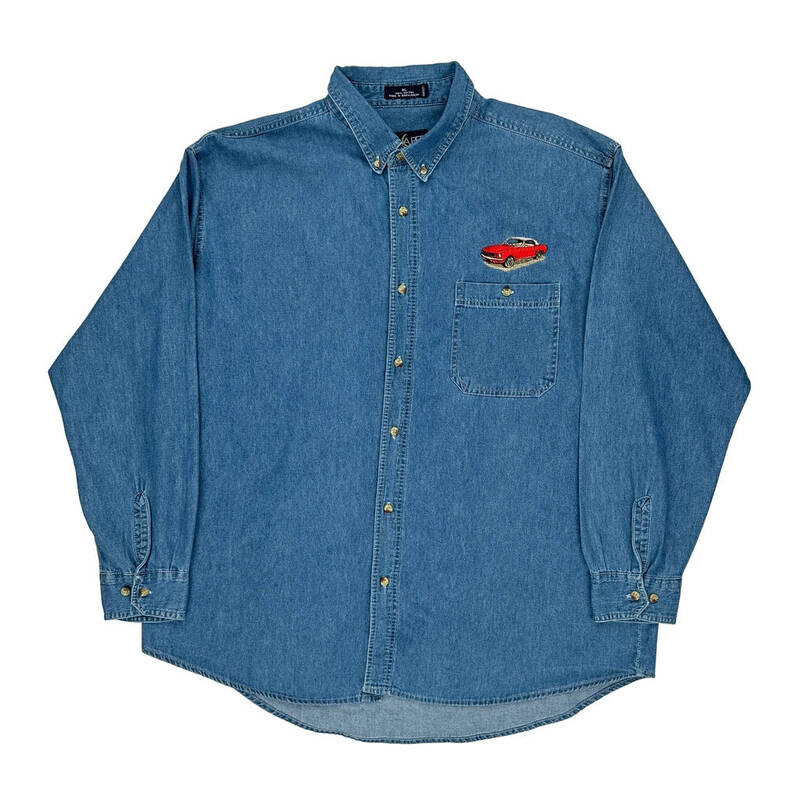 Luna Pier Denim Shirt - XL Blue Cotton