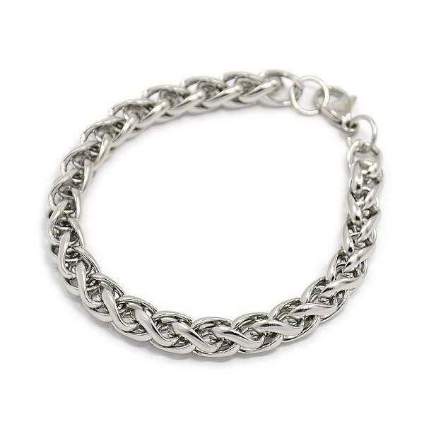 Tarnish Resistant Trendy 304 Stainless Steel Wheat Chain Bracelets