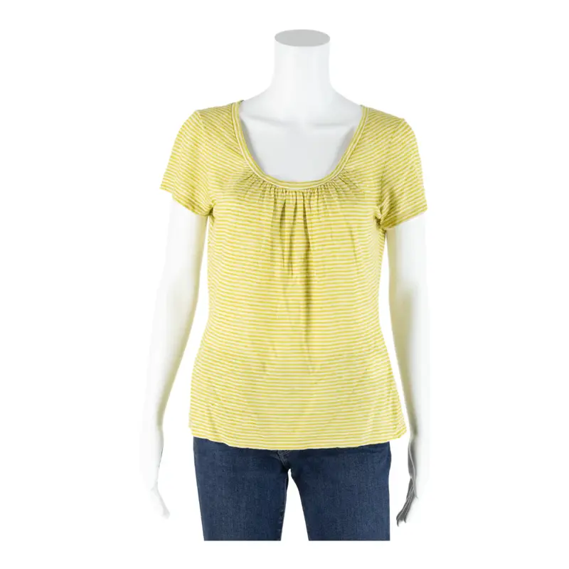 MAX MARA Weekend Yellow Striped Short Sleeve Womens L