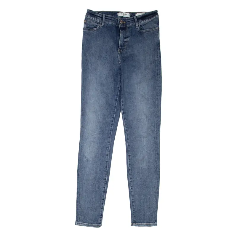 GUESS Womens Jeans Blue Regular Skinny Stone Wash W26 L29