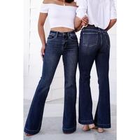 Judy Blue High Rise Dark Wash Trouser Flare