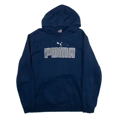 PUMA Mens Blue Hoodie L