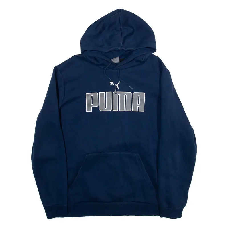 PUMA Mens Blue Hoodie L