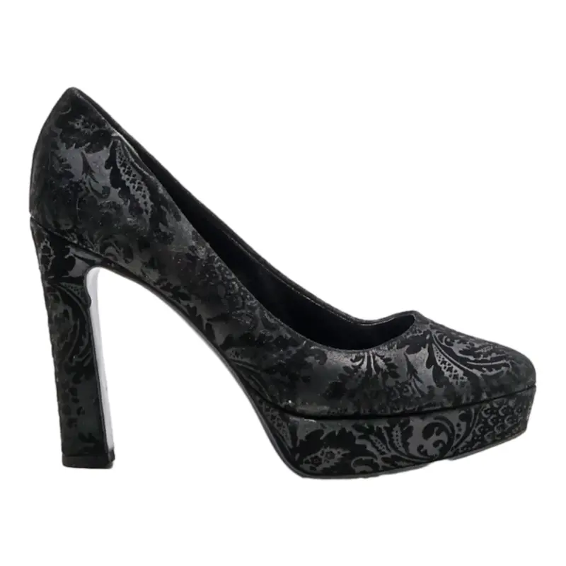 KENNEL & SCHMENGER Platform Heels Black Leather Womens UK 4.5