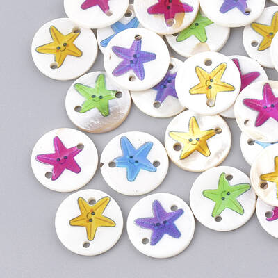 Printed Freshwater Shell Links connectors