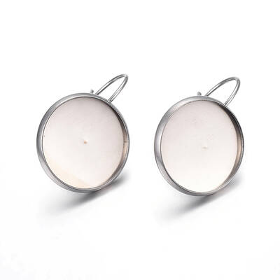 Tarnish Resistant 304 Stainless Steel Leverback Earring Settings