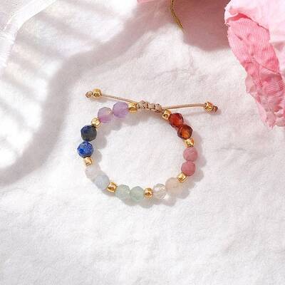 Adjustable Gemstone Finger Rings for Women