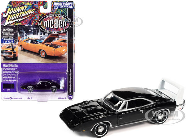 1969 Dodge Charger Daytona Black with White Tail Stripe \