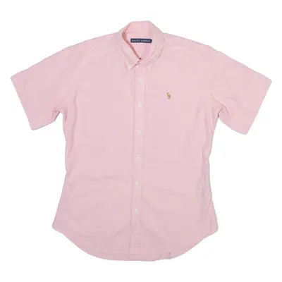 RALPH LAUREN Womens Plain Shirt Pink UK 6