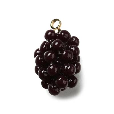 Grape Brass Acrylic Pendants