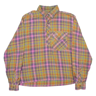SYLVY Womens Shirt Green Check Long Sleeve M