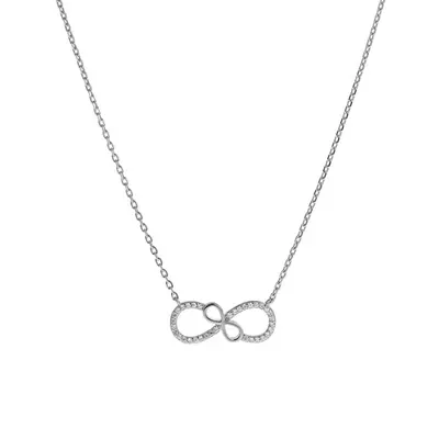Again Jewelry Collana Popolare Infinity In Argento Ajna0032