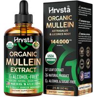Mullein Drops for Lungs - USDA Organic Liquid - Mullein Leaf Extract Supplement - Made in USA - Lung & Bronchial Cleanse for ...