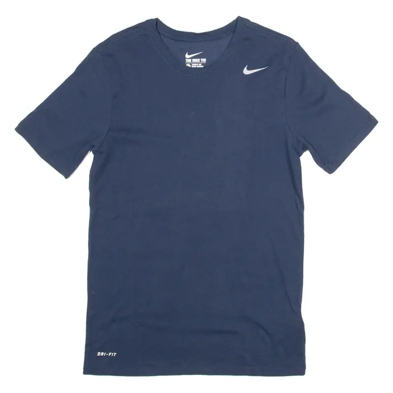 NIKE Athletic Cut Mens T-Shirt Blue S