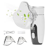 Smart Digital Display Portable Nebulizer for Adults and Kids, Nebulizer for Travel and Home Use, Rechargeable Nebulizer with ...