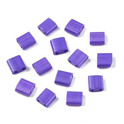 2-Hole Baking Paint Glass Seed Beads