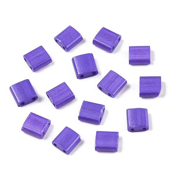 2-Hole Baking Paint Glass Seed Beads