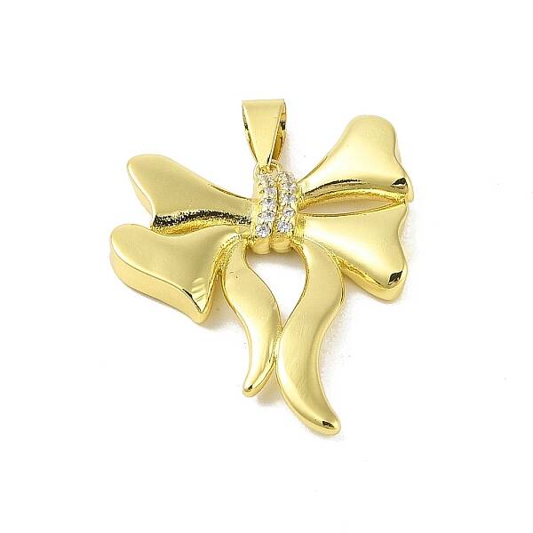 Brass Micro Pave Cubic Zirconia Pendants