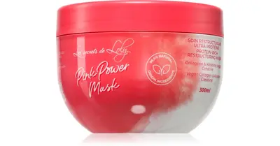 Les Secrets De Loly Pink Power reconstructive mask for wavy and curly hair 300 ml