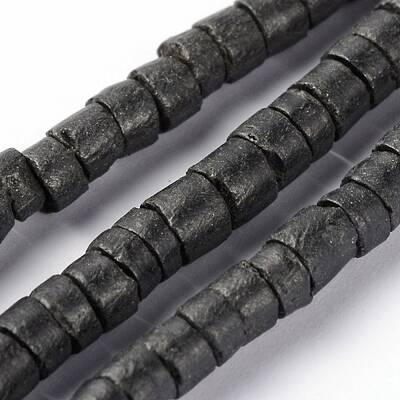 Natural Coconut Column Bead Strands