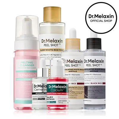 [Dr.Melaxin Official Shop] Lumi Glow Triple Care Set | Pore care & Fades Blemish Marks Exfoliating Deep cleansing