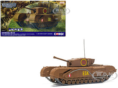 Churchill Mk.III Tank ESK Squadron HQ, C Squadron, 3rd Battalion Scots Guards, 6th Guards Armoured Brigade (1943) British R...