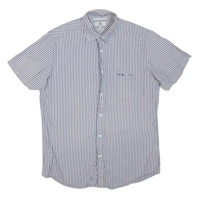 LEE COOPER Mens Shirt Blue Striped M