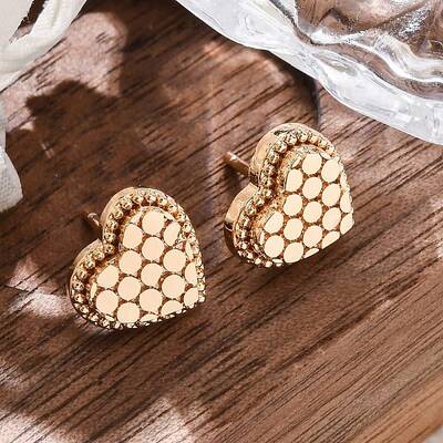 Brass Stud Earrings