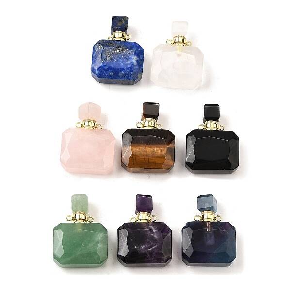 Gemstone Perfume Bottle Pendants
