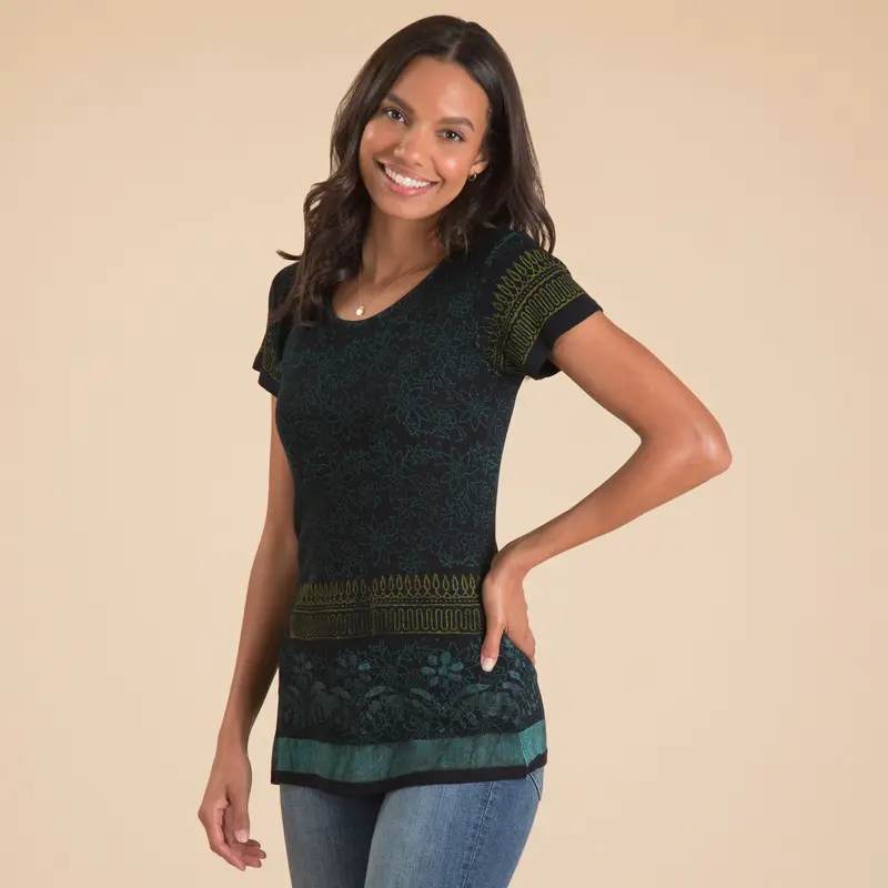 Night Dive Short Sleeve Ribbed Tee - 3X