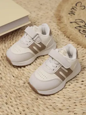 Boy's Colorblock Lace Up Low Top Sneakers, Casual Comfortable Breathable Sports Running Shoes, All-match Non-slip Sneakers fo...