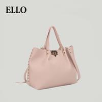 Women's Vegan Leather Tote Handbag – Stylish Studded Satchel Purse with Top Handle, Adjustable Crossbody Strap, Large Capac...