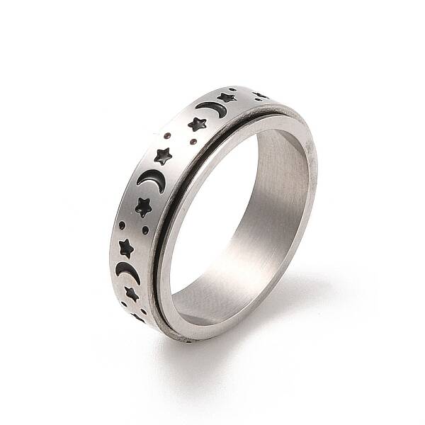 Non-Tarnish Rotatable 304 Stainless Steel Finger Ring