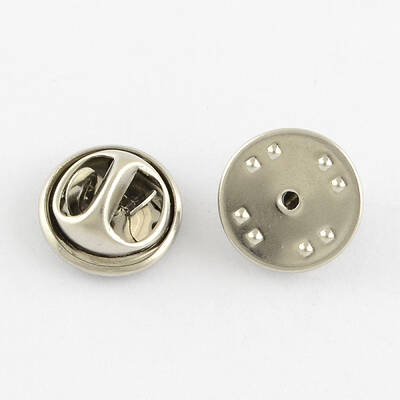 Tarnish Resistant Stainless Steel Badge Lapel Pin Back Butterfly Clutches