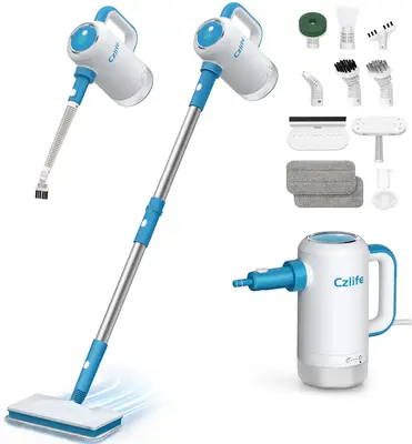 Czlife Z7 13-in-1 Steam Mop for Floor Cleaning, Powerful Handheld Steam Cleaner Machine for Home Tile Grout, Hardwood Laminat...