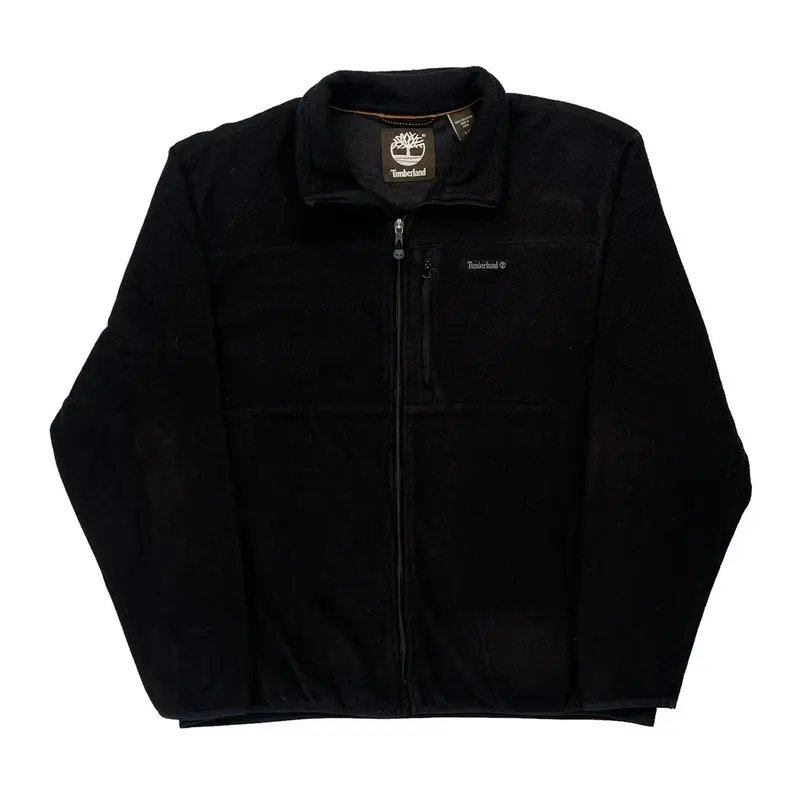 Timberland Fleece Jacket - Large Black Polyester