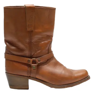 SANCHO Cowboy Boots Brown Leather Mens UK 9