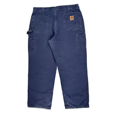 Carhartt Carpenter Trousers - 36? Waist Blue Cotton