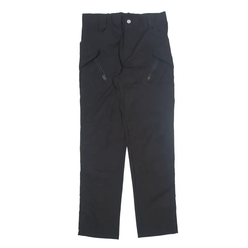 SWAT PANTS Cargo Trousers Black Regular Straight Mens W32 L30
