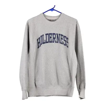Reverse Weave Champion Sweatshirt - Small Grey Cotton Blend