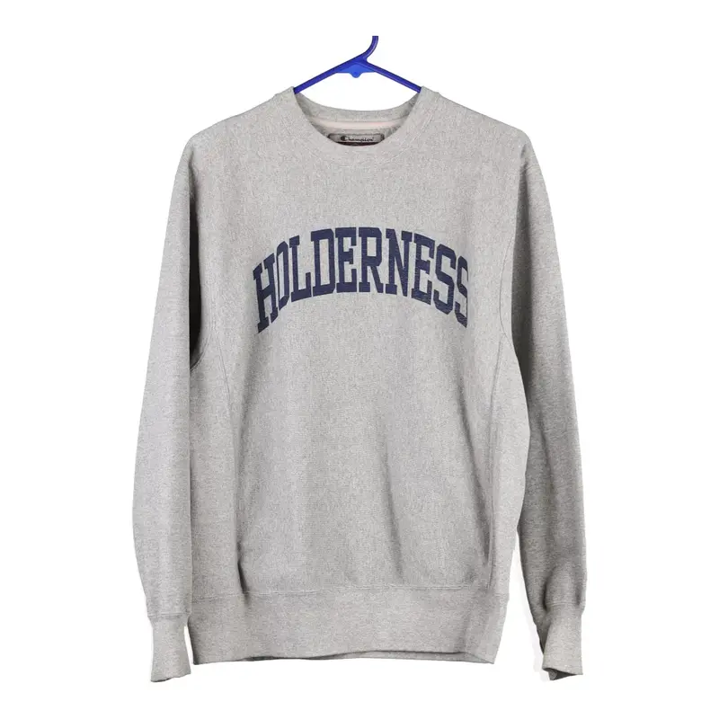 Reverse Weave Champion Sweatshirt - Small Grey Cotton Blend