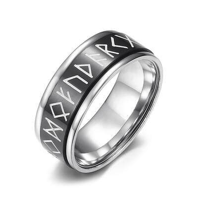 Luminous Stainless Steel Rings for Men