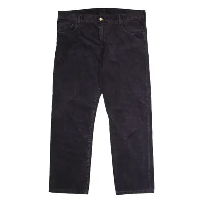 CARHARTT Mens Corduroy Trousers Blue Regular Straight W40 L32